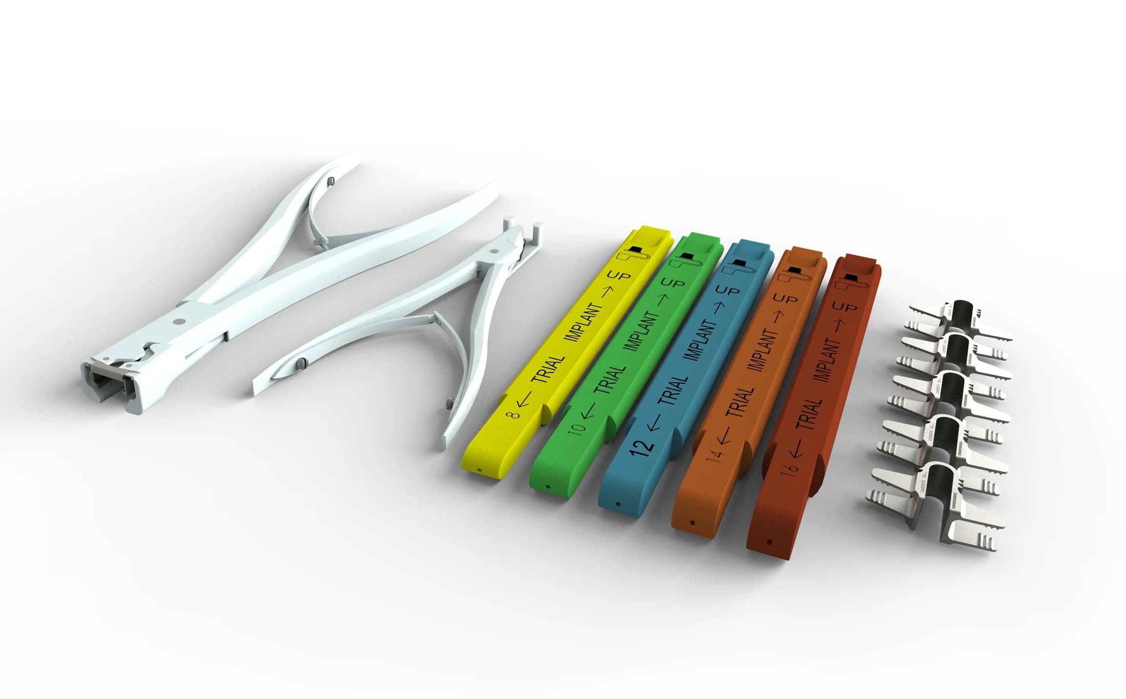 Rendering eines Paradigm-Spine-Implantatsets