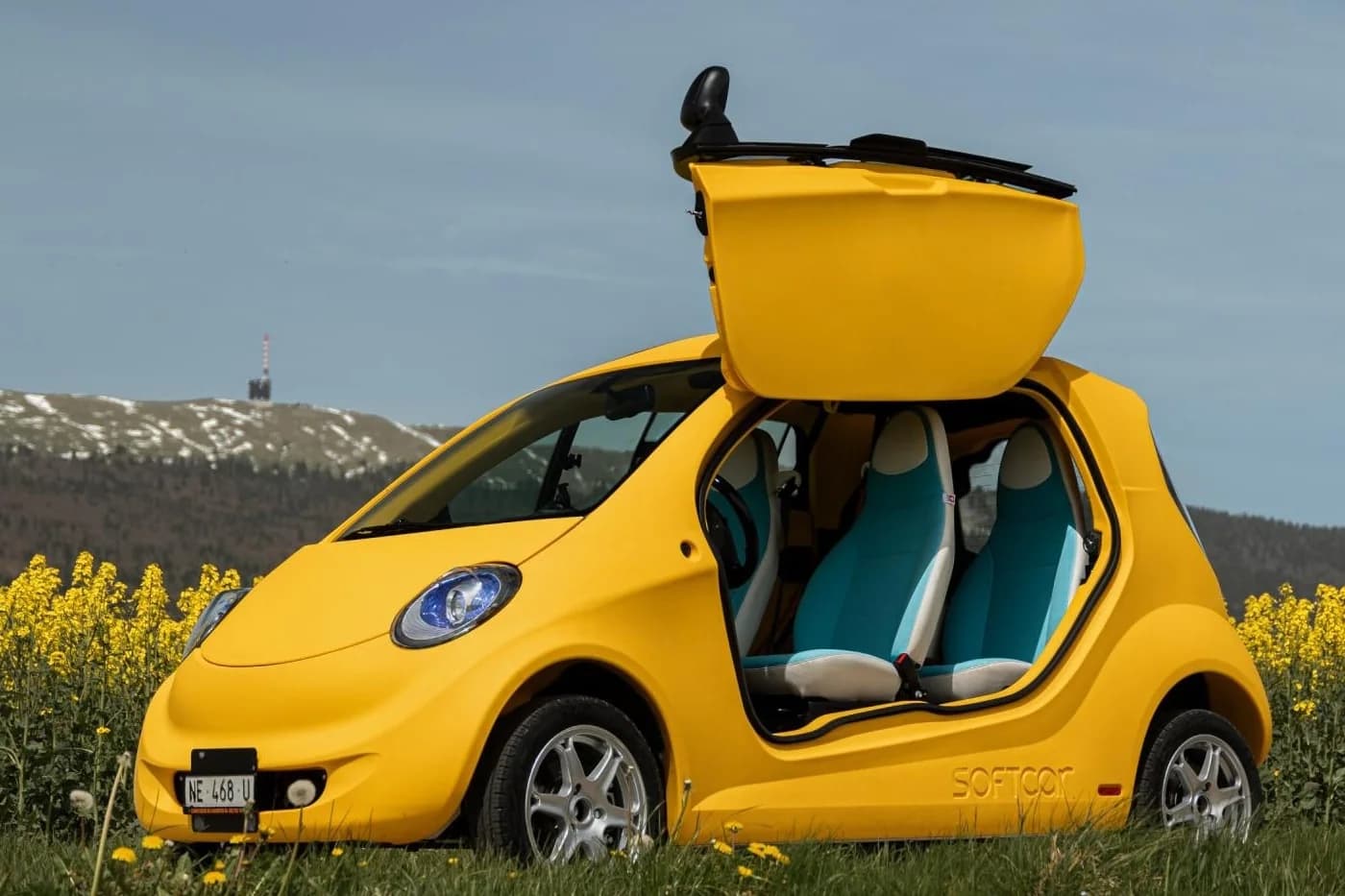 Kompaktes elektrisches Stadtfahrzeug SOFTCAR