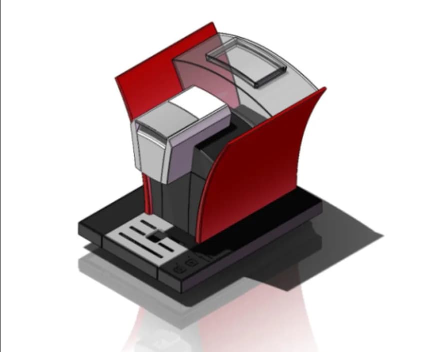 Prototyp der Brüheinheit für eine Teemaschine